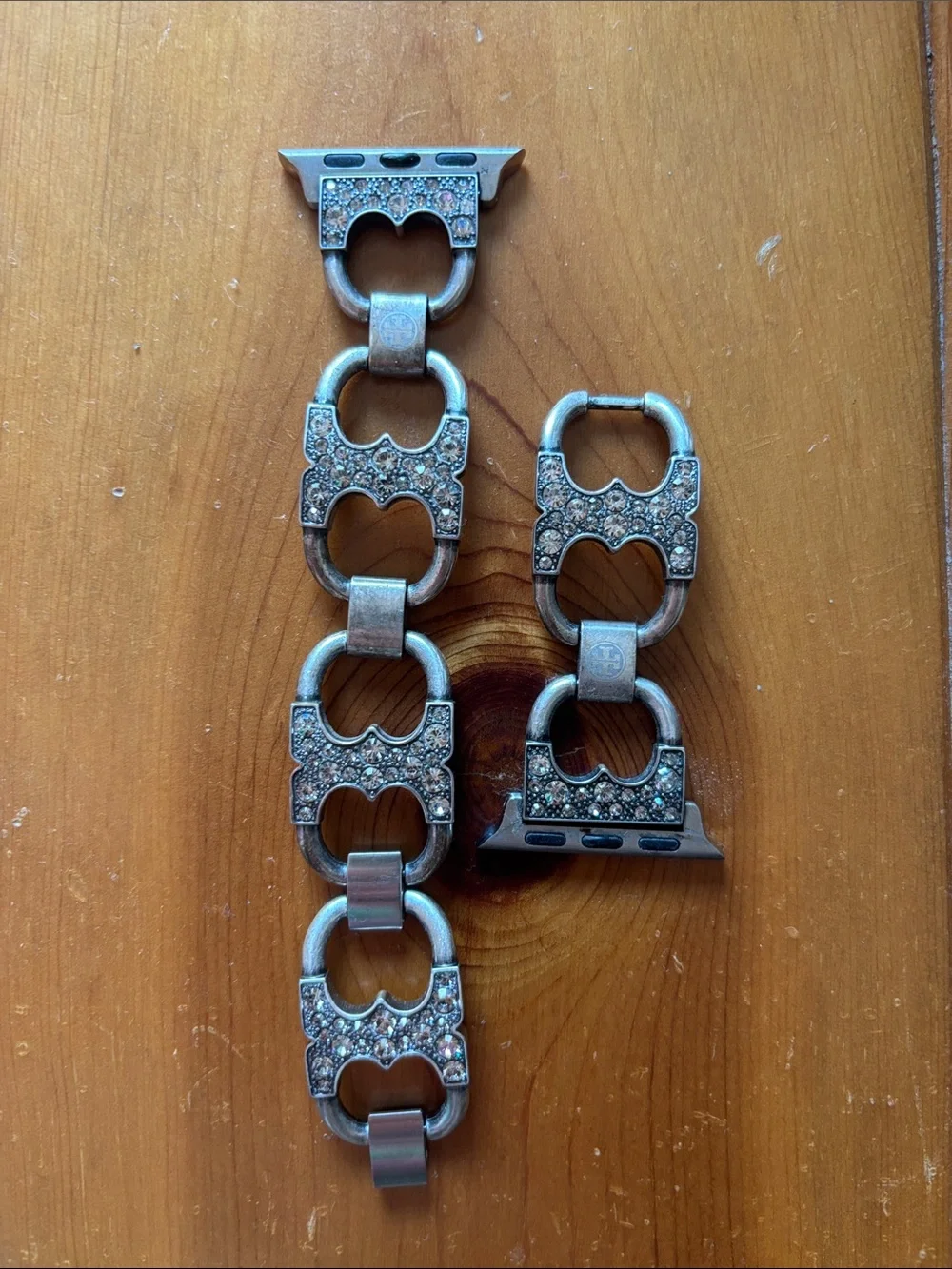 Tory Burch Double T Crystal Apple Watch Band